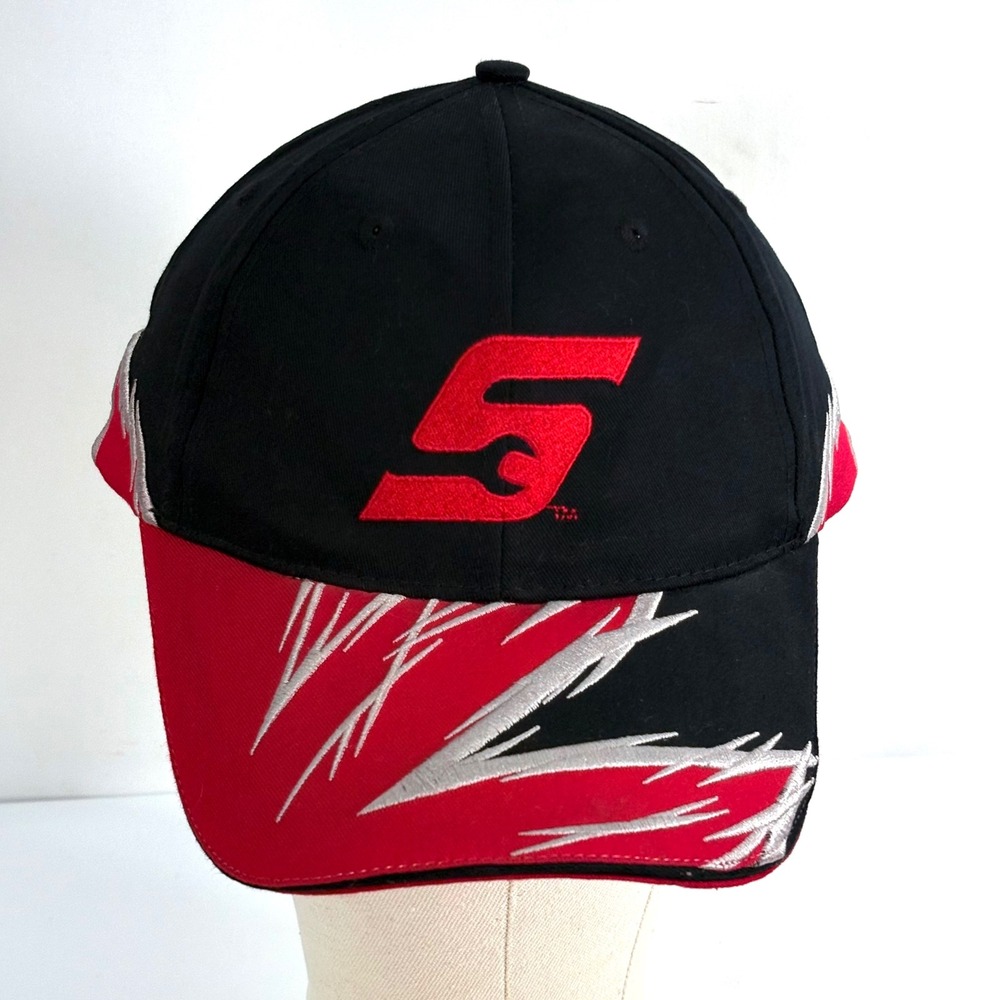 Snap-on Tools Hat Black Red Silver Lightning Bolt Embroidered K-Products Cap